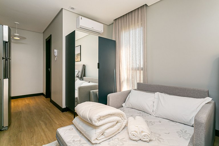 Loft a passos da Vila Germânica c Piscina aquecida
