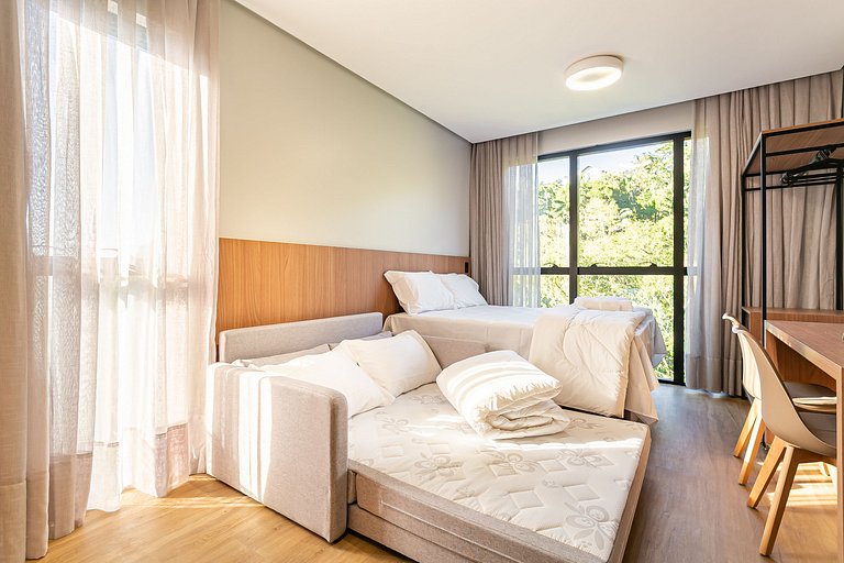 Ap lindo para 4 pessoas ao lado da Vila Germânica
