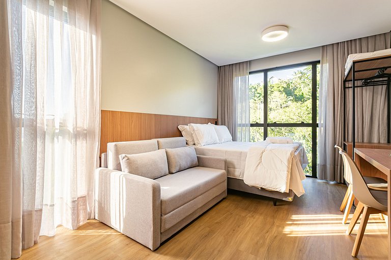 Ap lindo para 4 pessoas ao lado da Vila Germânica