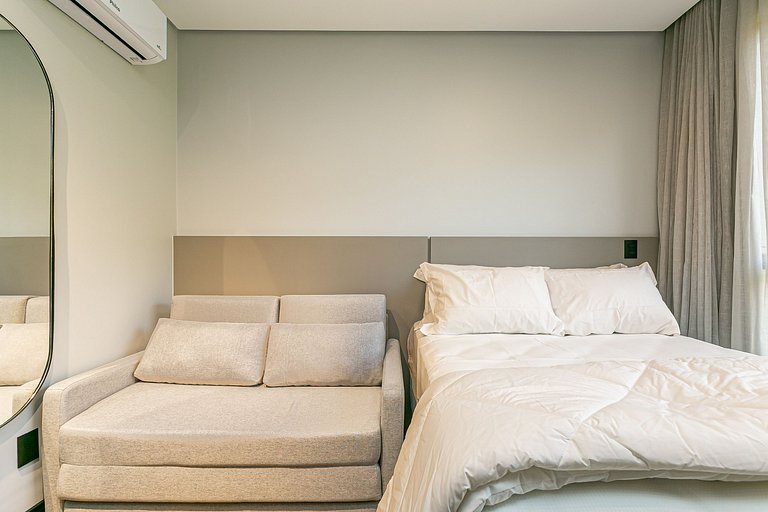 Ap lindo para 4 pessoas ao lado da Vila Germânica