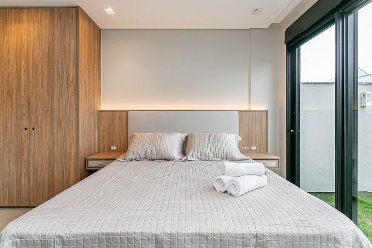 ap novo, a passos da praia, com piscina no terraço