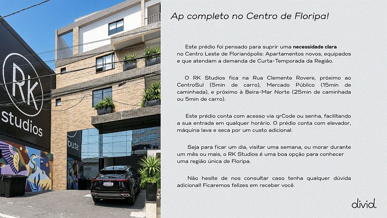 ap com vista livre no coração da cidade
